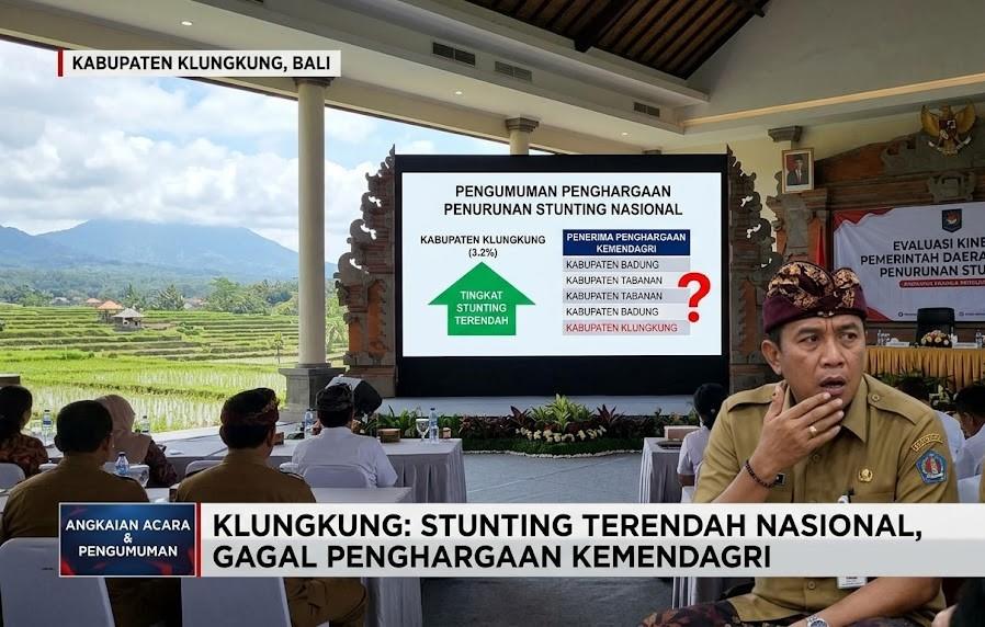 Angka Stunting Terendah Se-Indonesia, Klungkung Malah Gagal Raih Penghargaan Kemendagri