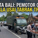 Tabrak Truk TNI di Bali, Pengendara Motor Dievakuasi Akibat Cedera Kepala