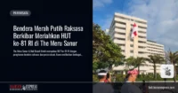 Bendera Merah Putih Raksasa Berkibar Meriahkan HUT ke-81 RI di The Meru Sanur