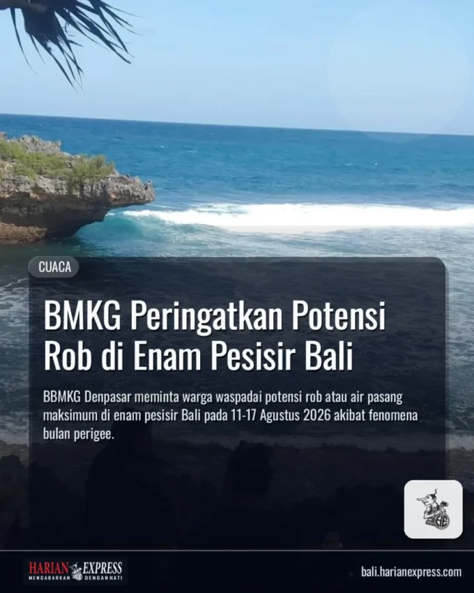 BMKG Peringatkan Potensi Rob di Enam Pesisir Bali