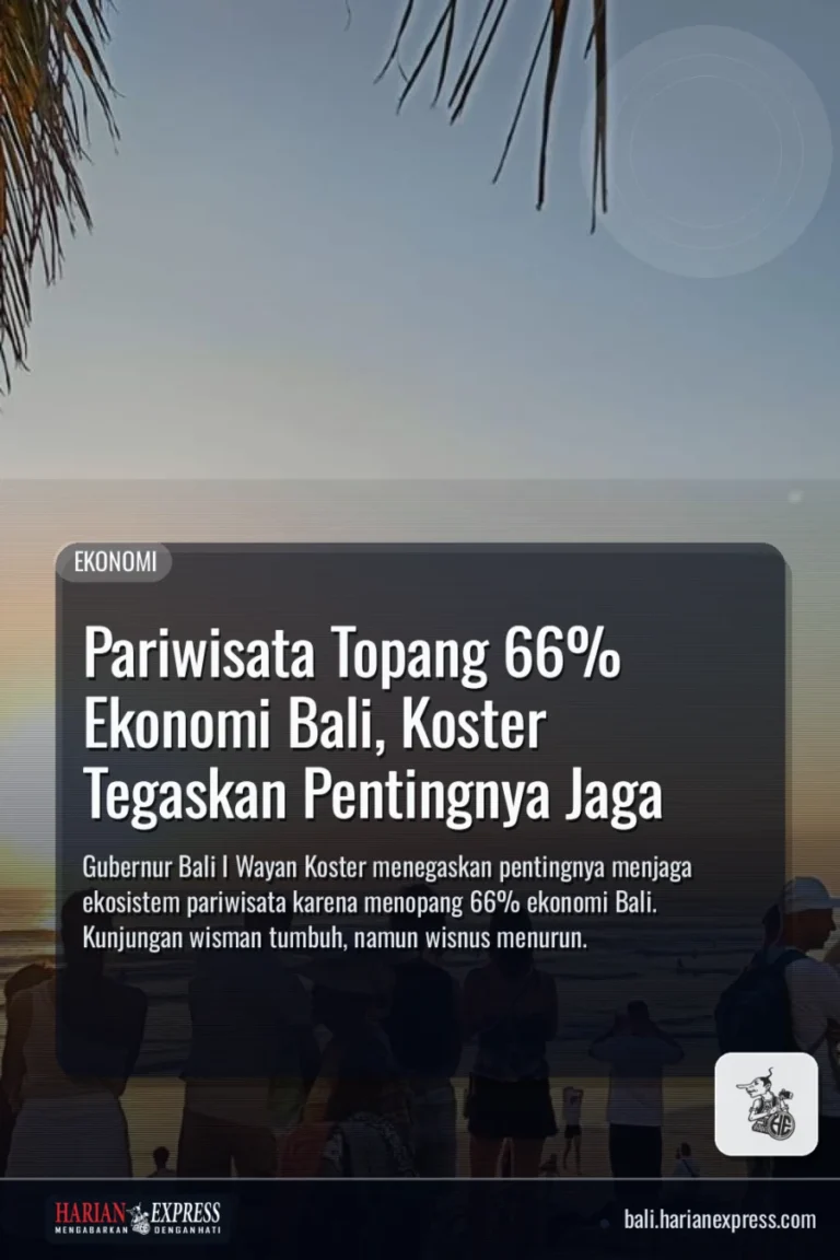 Pariwisata Topang 66% Ekonomi Bali, Koster Tegaskan Pentingnya Jaga