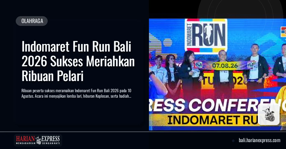 Indomaret Fun Run Bali 2026 Sukses Meriahkan Ribuan Pelari