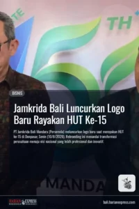 Jamkrida Bali Luncurkan Logo Baru Rayakan HUT Ke-15
