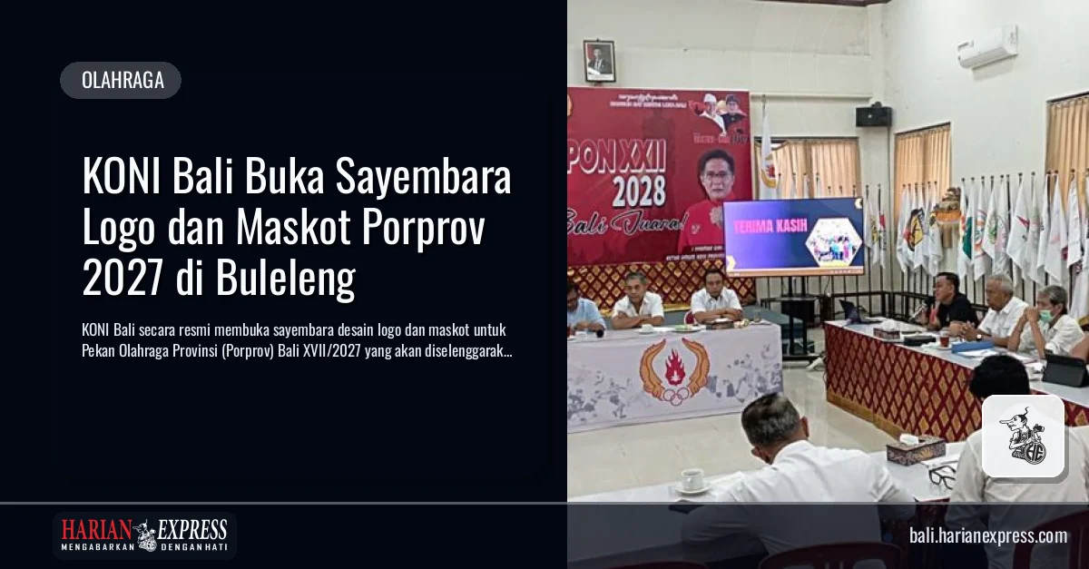 KONI Bali Buka Sayembara Logo dan Maskot Porprov 2027 di Buleleng