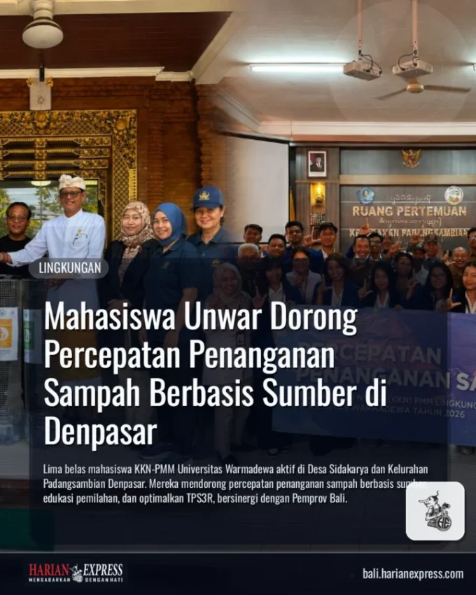 Mahasiswa Unwar Dorong Percepatan Penanganan Sampah Berbasis Sumber di Denpasar