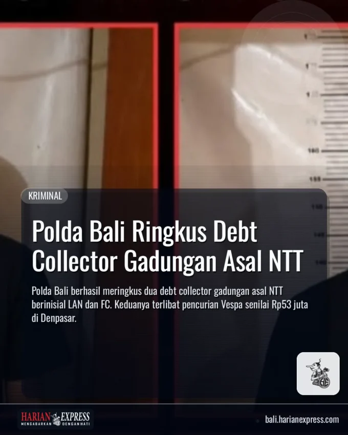 Polda Bali Ringkus Debt Collector Gadungan Asal NTT