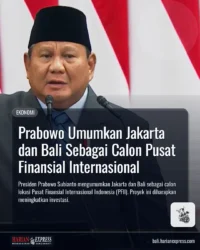 Prabowo Umumkan Jakarta dan Bali Sebagai Calon Pusat Finansial Internasional