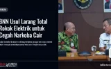 BNN Usul Larang Total Rokok Elektrik untuk Cegah Narkoba Cair