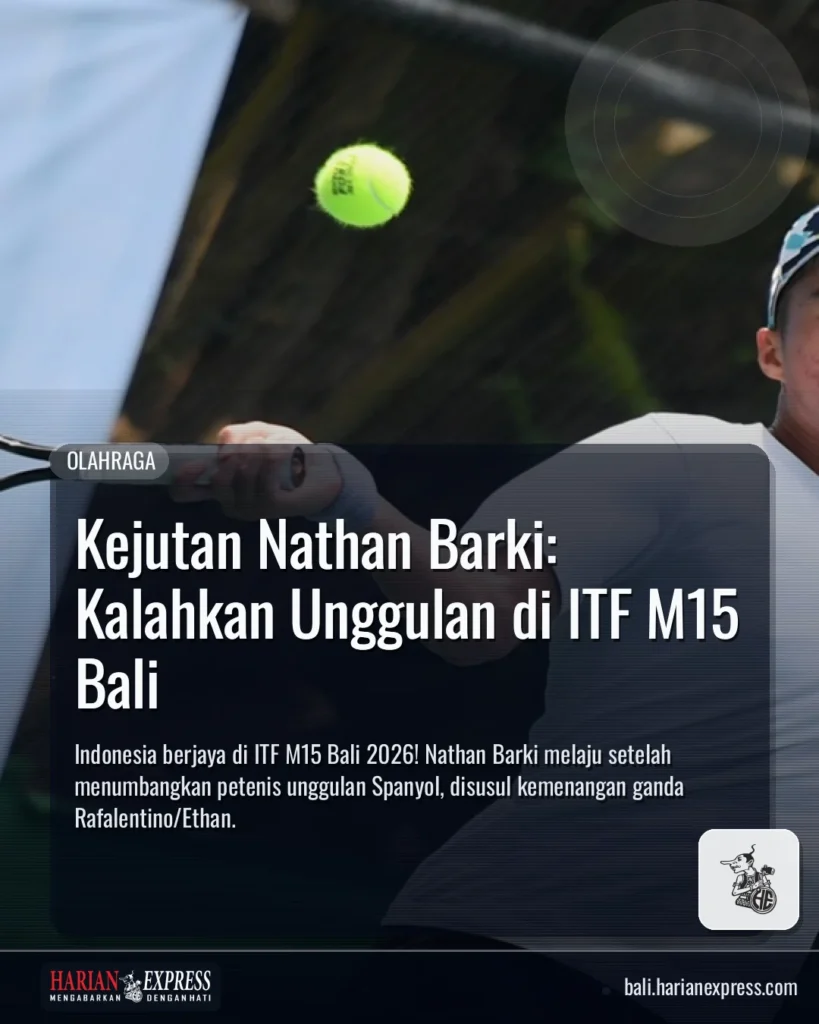 Kejutan Nathan Barki: Kalahkan Unggulan di ITF M15 Bali