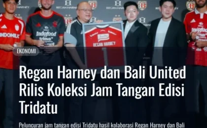 Regan Harney dan Bali United Rilis Koleksi Jam Tangan Edisi Tridatu