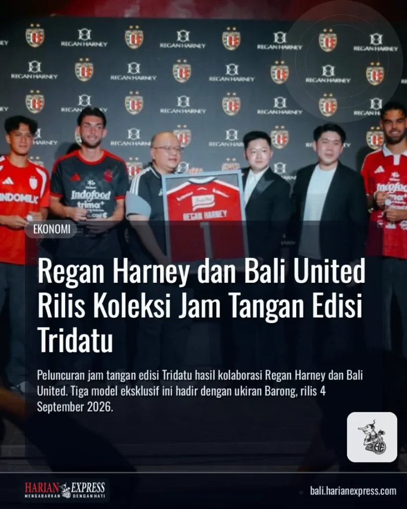 Regan Harney dan Bali United Rilis Koleksi Jam Tangan Edisi Tridatu