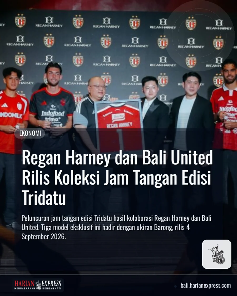 Regan Harney dan Bali United Rilis Koleksi Jam Tangan Edisi Tridatu